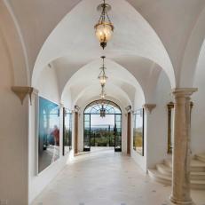 Arched Hallway With a View