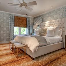 Transitional, Textured Guest Bedroom 