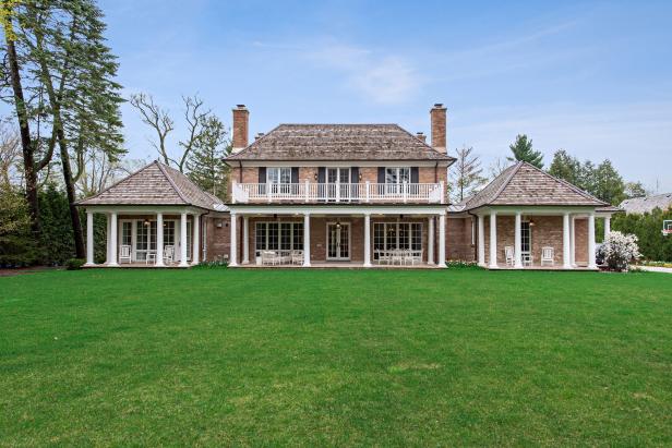 Two-Story Colonial Home Backyard | HGTV