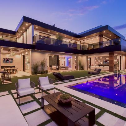 Modern House and Backyard