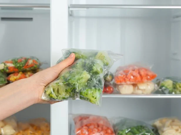 After packaging in Ziplocs in ideal serving size portions your broccoli is ready to freeze.