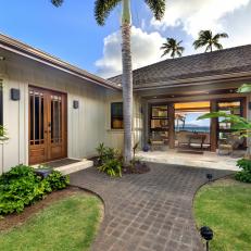 Tropical Villa and Front Door