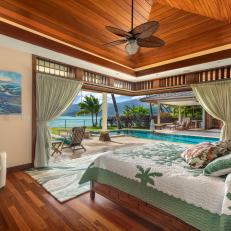 Tropical Bedroom With Ocean View