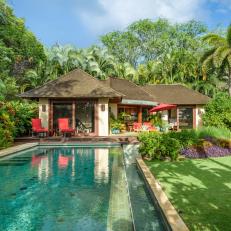 Tropical Villa Exterior and Pool
