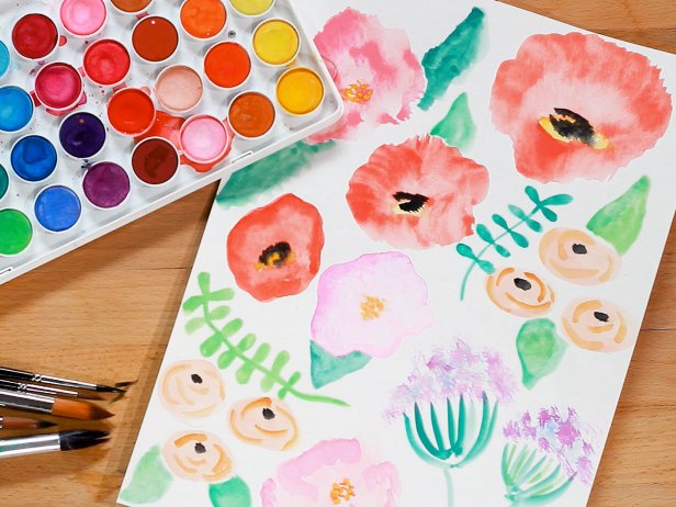 How to Paint Watercolor Flowers: Easy Techniques for Beginners | HGTV