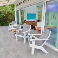 Outdoor Seating in Gray and White