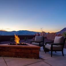 Fire Pit and Desert View