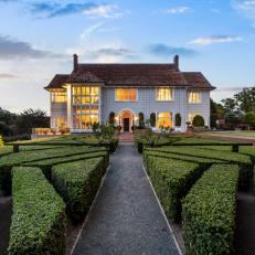 Formal Garden With Geometric Hedges