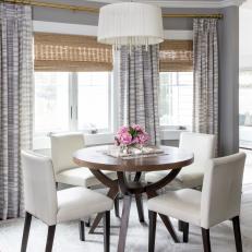 Small Gray Transitional Dining Area