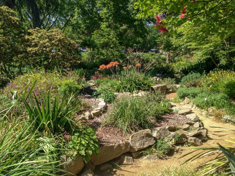 The historic WPA Rock Garden at William Land Park in Sacramento, California.