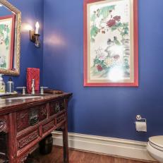 Traditional Blue Bathroom