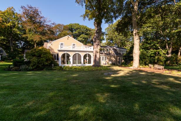 Backyard With Screened Porch | HGTV