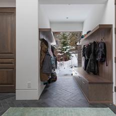 Mudroom and Snow View