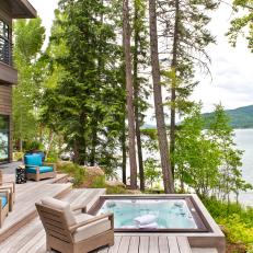 Lakefront Deck and Hot Tub