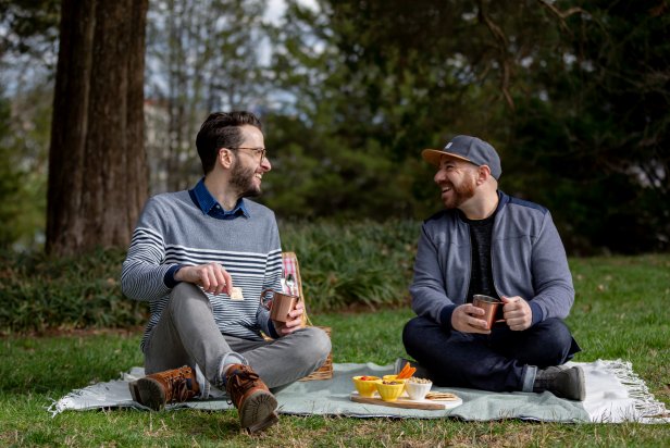 The Crafty Lumberjacks Sit on DIY Waterproof Picnic Blanket