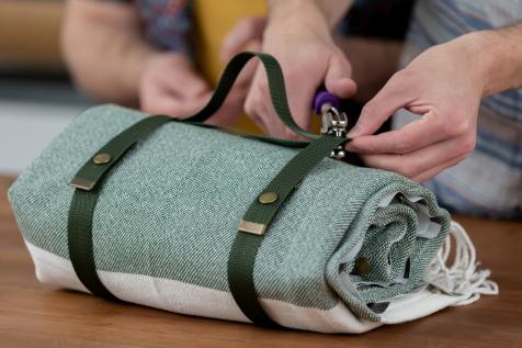 Luxury picnic blanket discount with waterproof backing