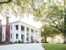 Interior designer James Farmer updated this classic southern estate to include 21st century amenities while giving nod to the home's original style and architecture.