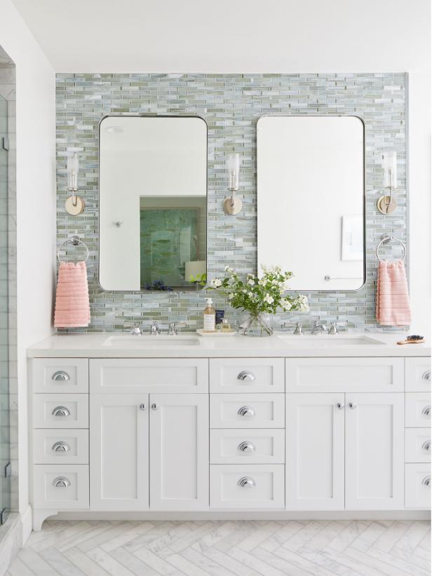 40 Chic Bathroom Tile Ideas Wall And Floor Designs - Bathroom Tile Ideas With White Vanity