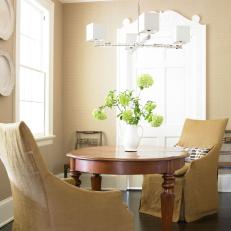 Neutral Breakfast Room Filled With Light