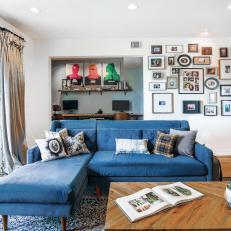 Living Room With Photo Gallery Wall