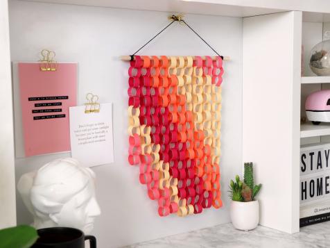DIY Paper Chain Wall Art