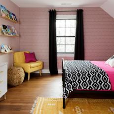 Cedar Shingle Wall Adds Even More Interest to Active Child's Bedroom