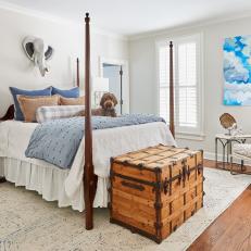 Kid's Bedroom Is Bold in Blue Accents