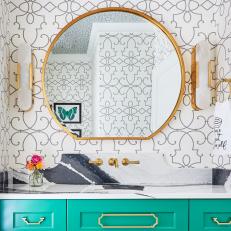 Powder Room Shows Off Its Elegance and Style
