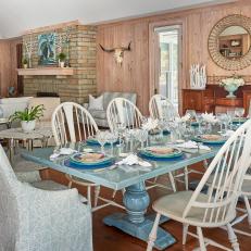 Southwest Meets Coastal for Open Concept Dining