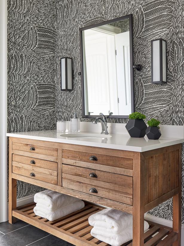 Custom Bathroom Vanity Designs : Custom Bathroom Vanities By Bauformat Made In Usa Contemporary Bathroom Los Angeles By Bauformat Houzz - A double walnut vanity is topped with a clean white countertop in this chic bathroom.