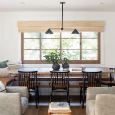Banquette Dining Area Combines Function and Taste