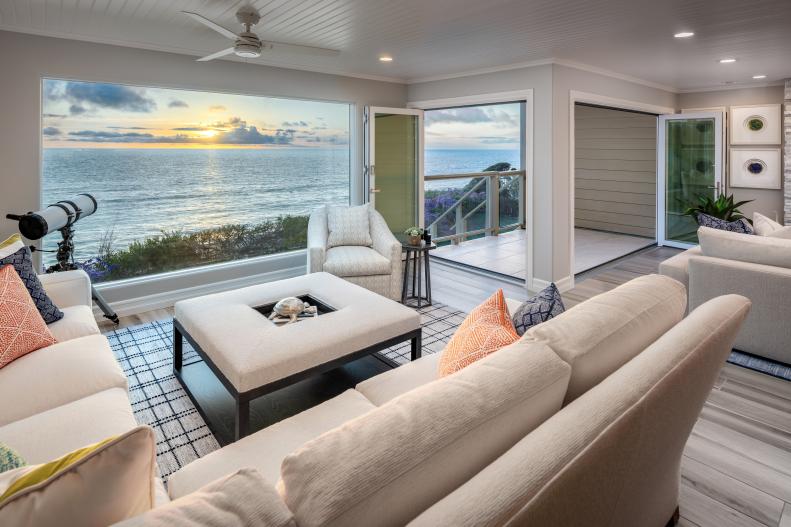 Living Room With Ocean View