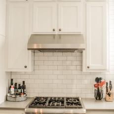 White Kitchen With Condiment Tray