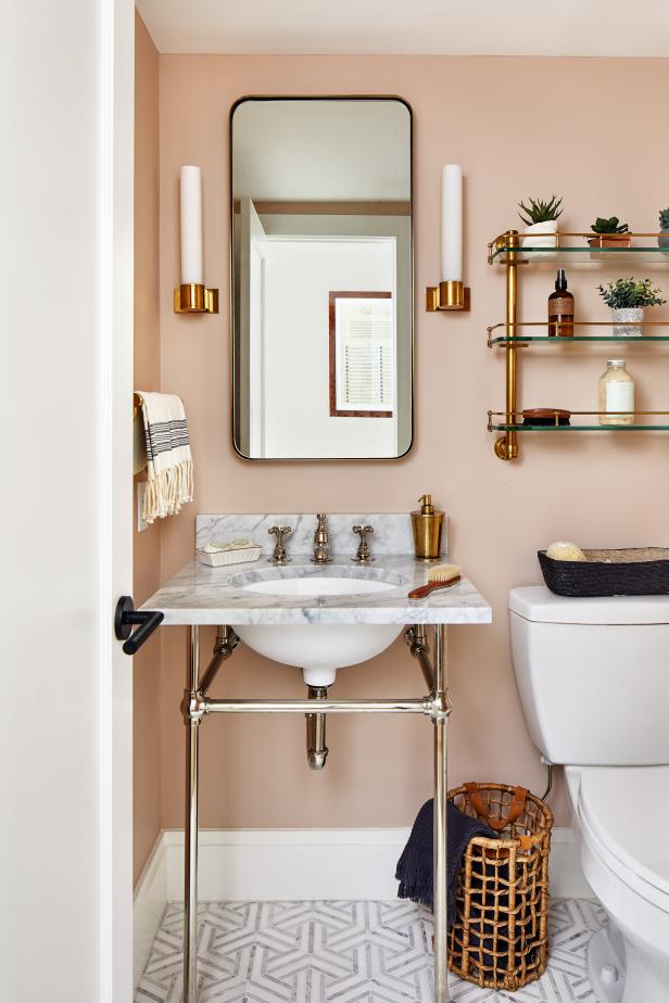 Pink Small Bathroom 