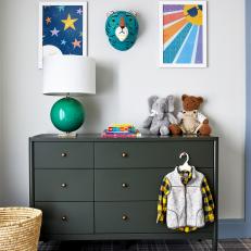 Contemporary Nursery With Tiger Mask