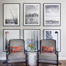 Gray Seating Area With Photo Gallery