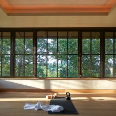 Exercise Room With Tree View