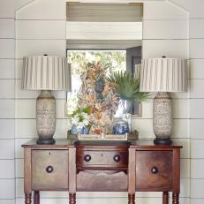 Traditional Console and Shiplap