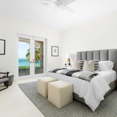 Spacious Modern Bedroom With Ocean View