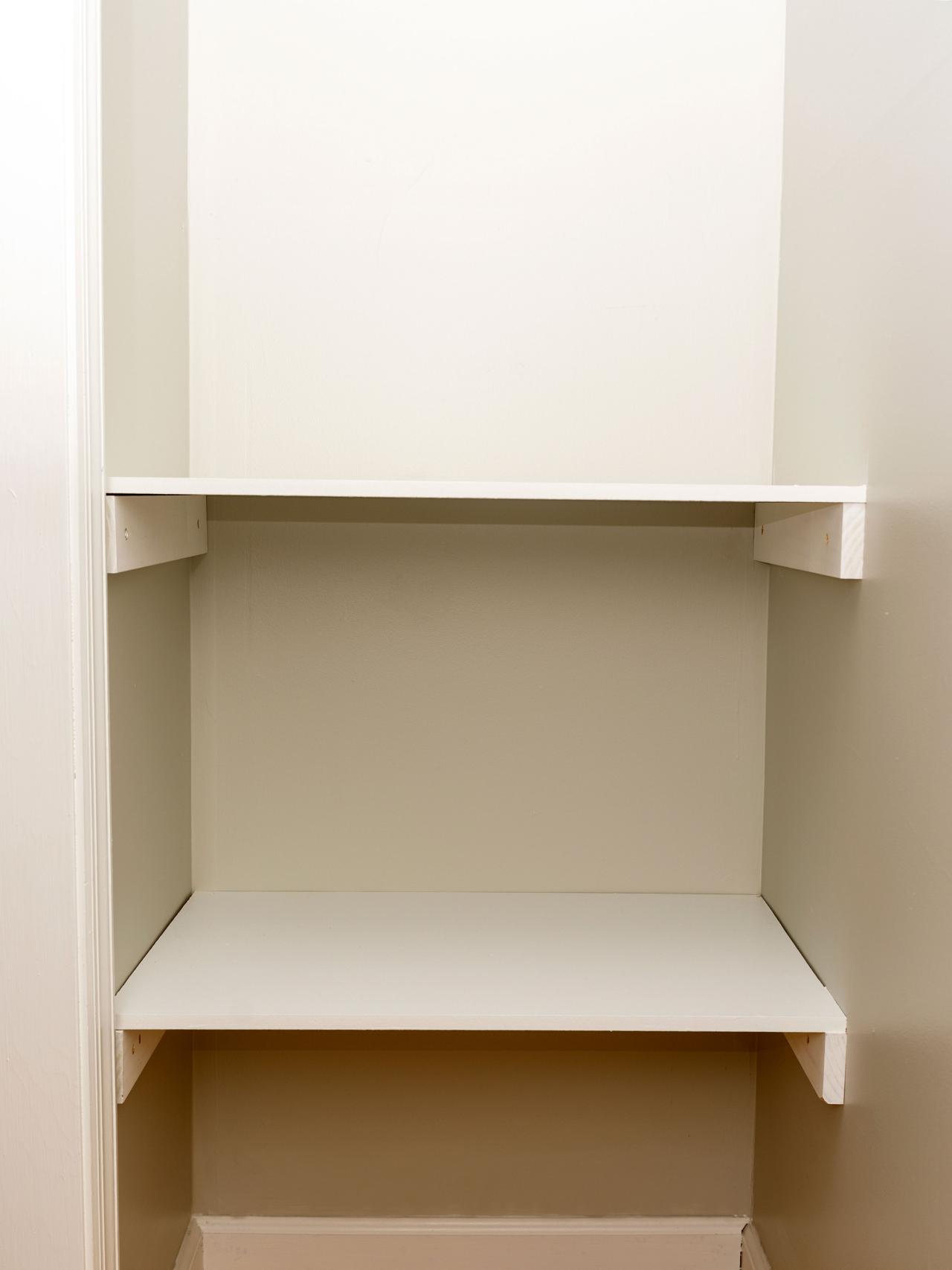 Closet Shelves Diy, How To Install Wood Closet Shelves