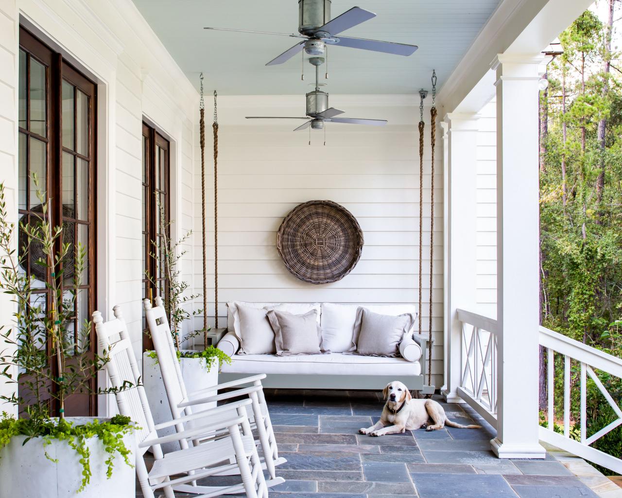 Budget Friendly Small Front Porch Decorating Ideas • Craving Some