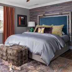 Bold, Colorful Bedroom With Accent Wall