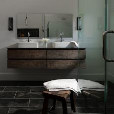 Sleek, Contemporary Double Vanity Bathroom