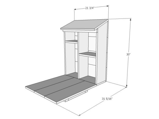 Fold Down Outdoor Cabinet, How To Make A Fold Down Countertop