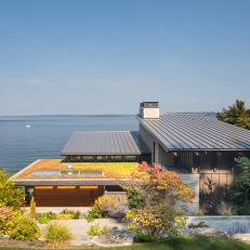 Oceanfront Home With Green Roof