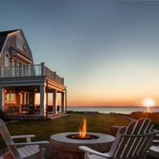 Beach House With Fire Pit