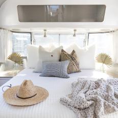 Contemporary Bedroom in a Airstream Trailer
