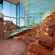 Spiral Staircase and Red Rocks