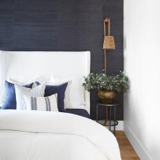 Transitional Bedroom With Rope Sconce