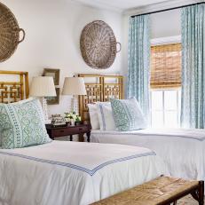 White Traditional Bedroom with Neutral Coastal Accents